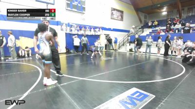 58 lbs Consolation - Kinser Baker, Berryhill Wrestling Club vs Waylon Cooper, Sperry Wrestling Club