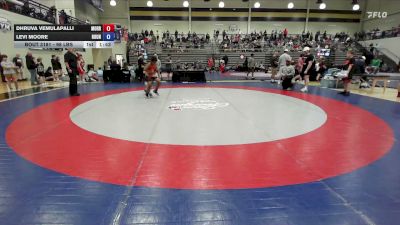 98 lbs Consolation - Dhruva Vemulapalli, Morris Fitness Wrestling Club vs Levi Moore, Roundtree Wrestling Academy