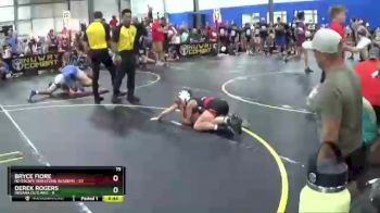 75 lbs Round 1 (6 Team) - Bryce Fiore, No Escape Wrestling Academy vs Derek Rogers, Indiana Outlaws