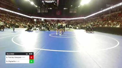 155 lbs Consi Of 16 #1 - Amaya Fairley Vasquez, Corning vs Natalia Righellis, Olympian