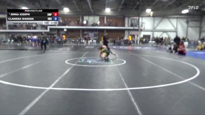 180 lbs 3rd Place Match - Jenna Joseph, Simpson vs Clarissa Wangen, Northern Michigan University
