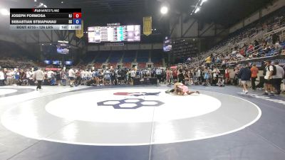 126 lbs Cons. Sub-rd Of 64 - Joseph Formosa, New Jersey vs Sebastian Stsiapanau, South Carolina