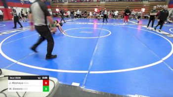 106 lbs Quarterfinal - Jacob Meshaya, McAlester Youth Wrestling vs Wilee Glassco, Cleveland Public Schools