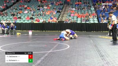 125 lbs Round of 16 - Tony DeCesare, Air Force vs Jay Schwarm, Northern Iowa