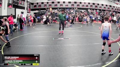 70 lbs Cons. Round 1 - Cannon McGinnes, Cobra Wrestling Club vs Ryler Hannah, LA Elite Wrestling
