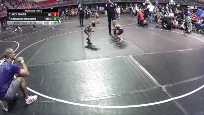 41-44 lbs 2nd Place Match - Lucy Jukes, Impact Wrestling Club vs Raeleigh Beavers, Beatrice Wrestling Club - Girls