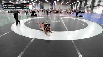 120 lbs Rr Rnd 3 - LILLY RUMSEY, PA Legends vs Zuri Mccalpine-ingram, Illinois Cornstars