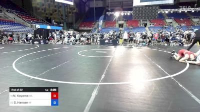 126 lbs Rnd Of 32 - Noah Koyama, WA vs Drew Hansen, MI