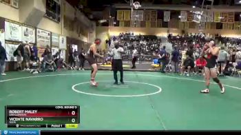 182 lbs Cons. Round 5 - Vicente Navarro, Vista vs Robert Maley, San Clemente