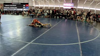 120 lbs Champ. Round 1 - Emilio Escobar, California vs Michael Kowalski, Utah