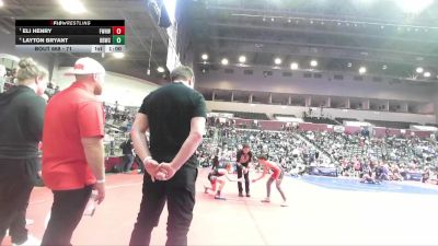 71 lbs Cons. Semi - Layton Bryant, Beebe Badgers Wrestling Club vs Eli Henry, Fayetteville Wild Hog Wrestling