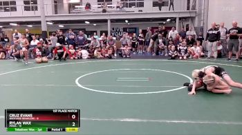 76 lbs Placement (4 Team) - Cruz Evans, Backyard Brawlers vs Rylan Wax, POWA