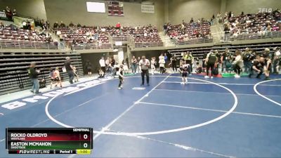 56 lbs Semifinal - Easton McMahon, Shootbox vs Rocko Oldroyd, WESTLAKE