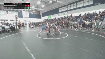 130 lbs Champ. Round 1 - Roxanna Medina, Santiago vs Zoe Clements, Chino Hills WC