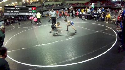 70 lbs Quarterfinal - Brooks Bayer, Howells-Dodge vs Easton Sejkora, Hawks Wrestling Club (Lincoln)