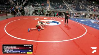 83 lbs Semifinal - Ayden Osborne, Cowboy Kids Wrestling Club vs Pierce Maki, Touch Of Gold Wrestling Club