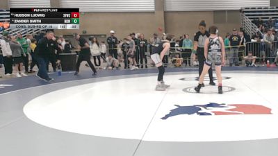 80 lbs Cons. Sub-rd Of 16 - Hudson Ludwig, SCN Youth Wrestling Club vs Zander Smith, Midwest Xtreme Wrestling