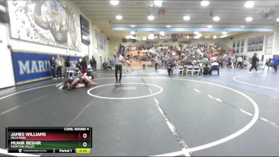 285 lbs Cons. Round 4 - James Williams, Villa Park vs Munir Beshir, Fountain Valley