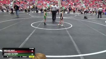 50 lbs Quarterfinal - Brylee Dent, Salina Wrestling Club vs Anthem Tilford, Derby Wrestling Club