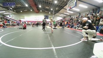 43 lbs Round Of 32 - Onan McElrath, Owasso Takedown Club vs Lincoln Johnston, Collinsville Cardinal Youth Wrestling