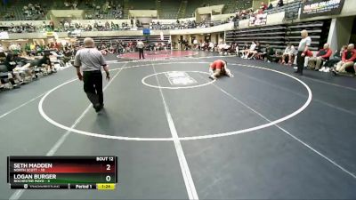 170 lbs Finals (8 Team) - Logan Burger, Rochester Mayo vs Seth Madden, North Scott