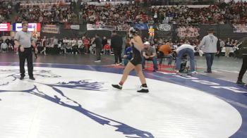 G - 110 lbs Semifinal - Armani Stevenson, Fergus (Lewistown)/Hobson (Girls) vs Payten Van Pelt, Billings West (Girls)