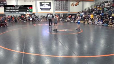 66 lbs Cons. Round 2 - Braden Wieland, Indee Mat Club vs Kace Youngblut, Team Bosco