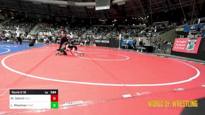 57 lbs Round Of 32 - Mila Sebolt, Sebolt Wrestling Academy vs Laraya Maestas, Adams City