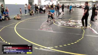 40 lbs Cons. Semi - Levi Wade, Mid Valley Wrestling Club vs Rowen Phillips, Anchorage Freestyle Wrestling Club