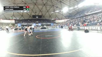 Girls 4A 190 lbs 3rd Place Match - Leiah Maes, Bonney Lake (Girls) vs Avery Vega Padilla, Camas (Girls)