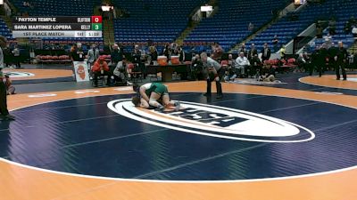 170 lbs 1st Place Match - Payton Temple, Clifton (Central) vs Sara Martinez Lopera, Chicago (Kelly)