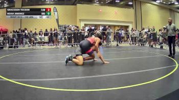 132 lbs Round Of 64 - Gracesen Tecson, Flow Academy HI vs Noah Jimenez, Knights WC