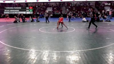 105 lbs Champ. Round 1 - Corianna Parsons, Weiser vs Myley Hernandez, Caldwell