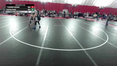 12U Boys - 108 lbs Cons. Round 5 - Austin Page, Wisconsin vs Conner Moser, Wisconsin
