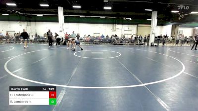 112 lbs Quarterfinal - Hayden Lauterback, NJ vs Rocco Lombardo, PA