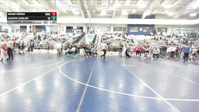 118 lbs Cons. Round 3 - Austin Carlos, Elite Wrestling vs Wade Zerga, Challis Blackheart Wrestling Club