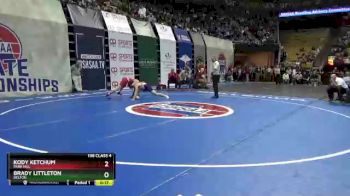 138 Class 4 lbs Cons. Round 3 - Brady Littleton, Belton vs Kody Ketchum, Park Hill