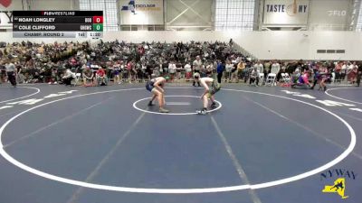 131 lbs Champ. Round 2 - Noah Longley, Salamanca Wrestling Club vs Cole Clifford, Grain House Grapplers Wrestling Club