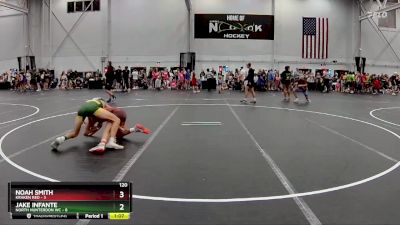 120 lbs Semis (4 Team) - Noah Smith, Kraken Red vs Jake Infante, North Hunterdon WC