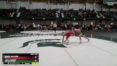 165 lbs Semifinal - Jack Haskin, Lake Erie College vs Derek Gilcher, Indiana