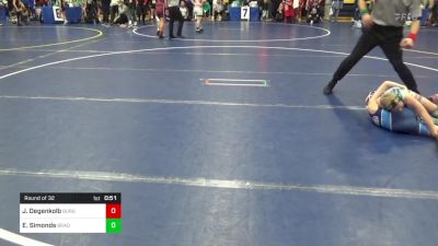 68 lbs Round Of 32 - Jace Degenkolb, Burgettstown vs Elijah Simonds, Bradford