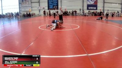 96 lbs Rd# 7- 10:45am Saturday Final Pool - Will Hughes, Nauman Red vs Braidyn Taby, Maryland GOLD