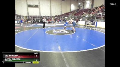 215 lbs Champ. Round 2 - Austin Babcock, Tioga Sr HS vs Jayden Hamm, South Williamsport Area Hs