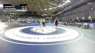 Girls 3A 145 lbs Champ. Round 2 - Josephine Ives, Bellevue (Girls) vs Xenia Morrison, Southridge (Girls)