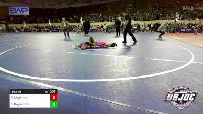 57 lbs Consolation - Reece Lizak, Texas Elite Wrestling vs Elizabeth Boyer, ReZults Wrestling