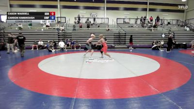 150 lbs Consolation - Cason Waddell, Georgia vs Carson Kimbrough, Compound Wrestling