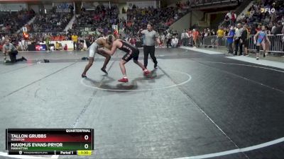 175 lbs Quarterfinal - Maximus Evans-Pryor, Manhattan vs Tallon Grubbs, Hugoton