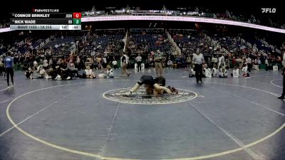 1A 215 lbs 3rd Place Match - Connor Brinkley, Jimmy C. Draughn High School vs Nick Wade, Rosewood High School