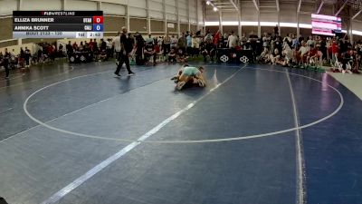 120 lbs Champ. Round 2 - Elliza Brunner, Utah vs Annika Scott, California