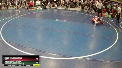 92 lbs Cons. Round 4 - Tate Warburton, JWC vs Adrian Valencia, Toppenish USA Wrestling Club